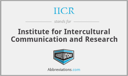 IICR - Institute for Intercultural Communication and Research