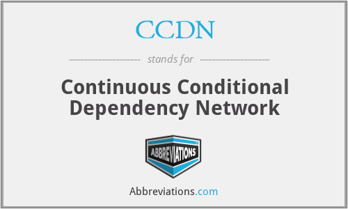 CCDN - Continuous Conditional Dependency Network