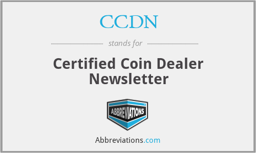 CCDN - Certified Coin Dealer Newsletter