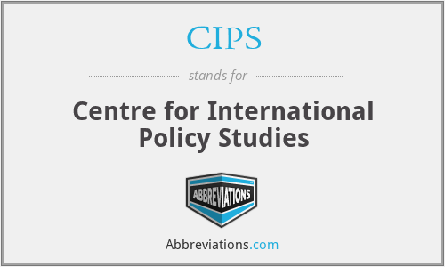 CIPS - Centre for International Policy Studies