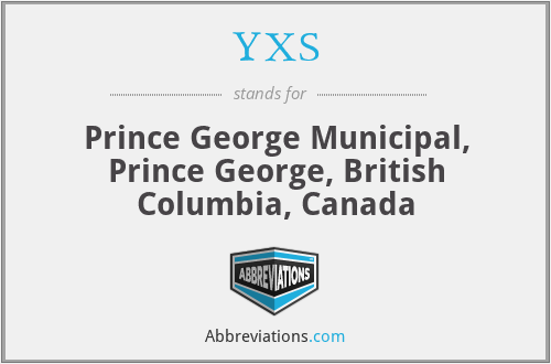 YXS - Prince George Municipal, Prince George, British Columbia, Canada