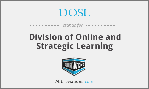 DOSL - Division of Online and Strategic Learning