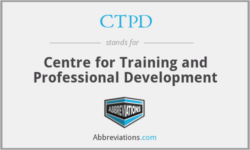 CTPD - Centre for Training and Professional Development