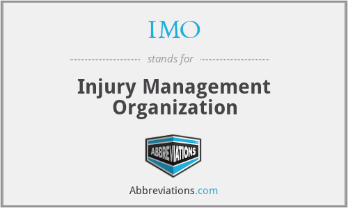 IMO - Injury Management Organization