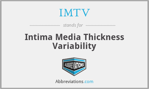 IMTV - Intima Media Thickness Variability