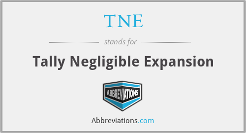 TNE - Tally Negligible Expansion