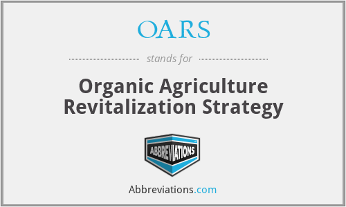 OARS - Organic Agriculture Revitalization Strategy