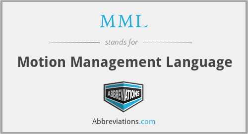 MML - Motion Management Language