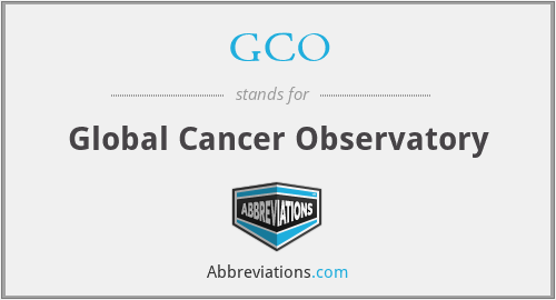 GCO - Global Cancer Observatory
