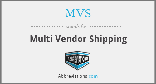 MVS - Multi Vendor Shipping
