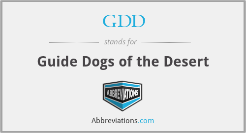 GDD - Guide Dogs of the Desert
