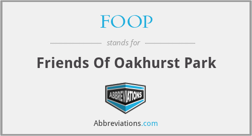 FOOP - Friends Of Oakhurst Park