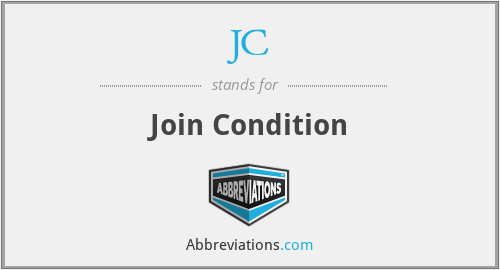 JC - Join Condition