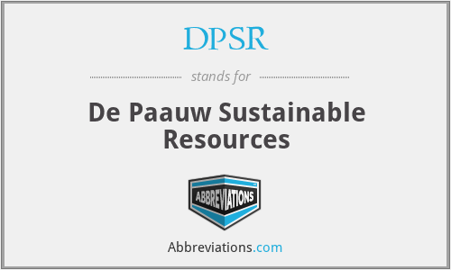 DPSR - De Paauw Sustainable Resources
