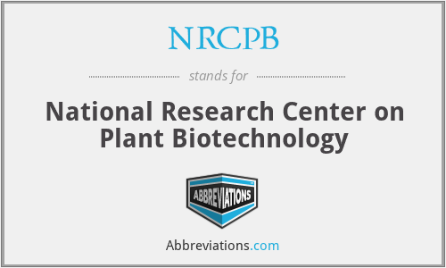 NRCPB - National Research Center on Plant Biotechnology