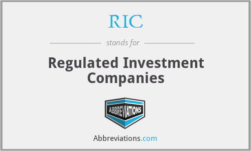 RIC - Regulated Investment Companies