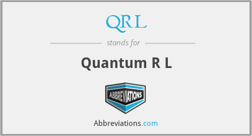 QRL - Quantum R L