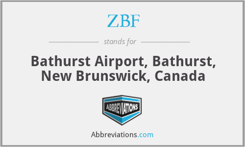 ZBF - Bathurst Airport, Bathurst, New Brunswick, Canada