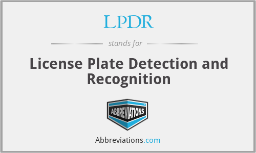 LPDR - License Plate Detection and Recognition