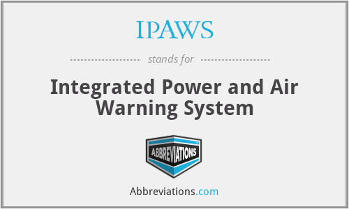 IPAWS - Integrated Power and Air Warning System