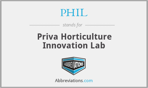 PHIL - Priva Horticulture Innovation Lab
