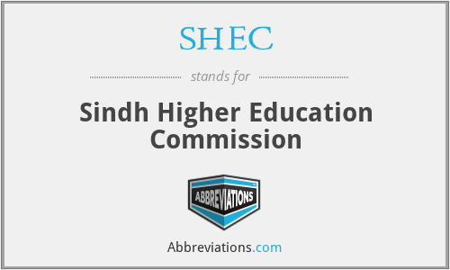 SHEC - Sindh Higher Education Commission