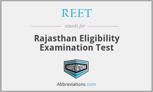 REET - Rajasthan Eligibility Examination Test