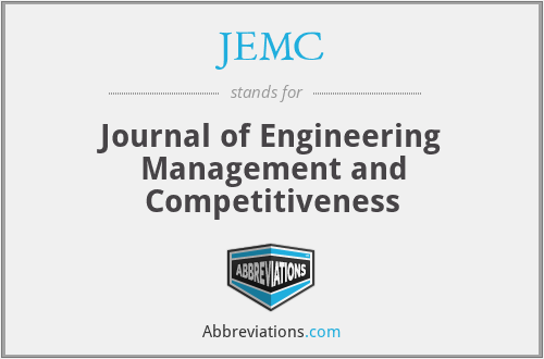 JEMC - Journal of Engineering Management and Competitiveness
