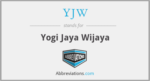 YJW - Yogi Jaya Wijaya