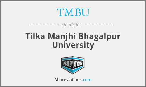 TMBU - Tilka Manjhi Bhagalpur University