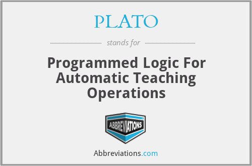 PLATO - Programmed Logic For Automatic Teaching Operations