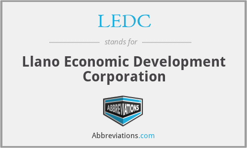 LEDC - Llano Economic Development Corporation