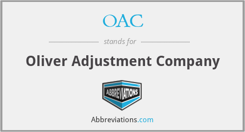 OAC - Oliver Adjustment Company