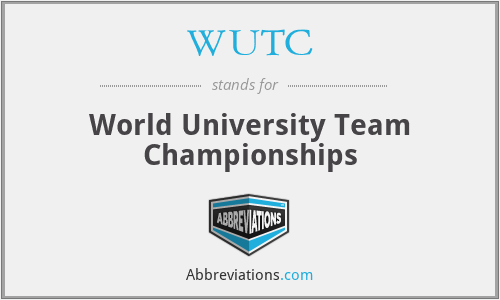 WUTC - World University Team Championships