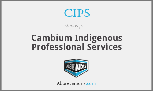 CIPS - Cambium Indigenous Professional Services