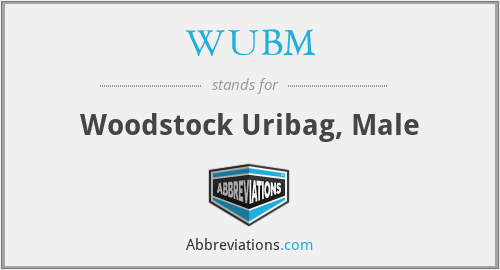 WUBM - Woodstock Uribag, Male