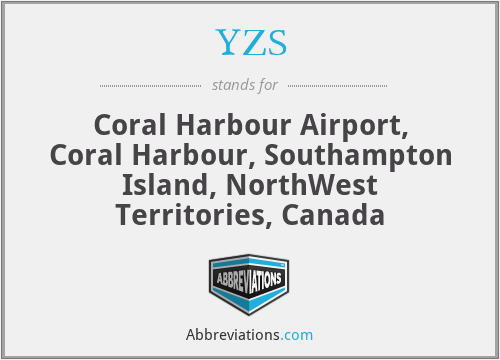 YZS - Coral Harbour Airport, Coral Harbour, Southampton Island, NorthWest Territories, Canada