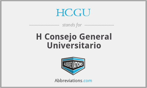 HCGU - H Consejo General Universitario