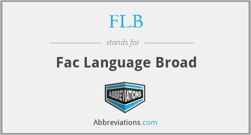 FLB - Fac Language Broad