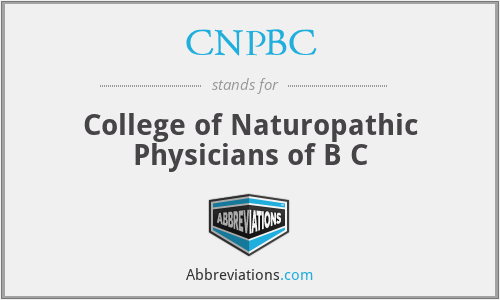 CNPBC - College of Naturopathic Physicians of B C