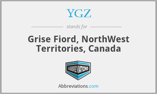 YGZ - Grise Fiord, NorthWest Territories, Canada
