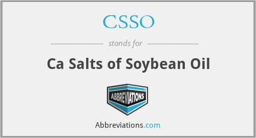 CSSO - Ca Salts of Soybean Oil