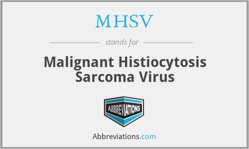 MHSV - Malignant Histiocytosis Sarcoma Virus