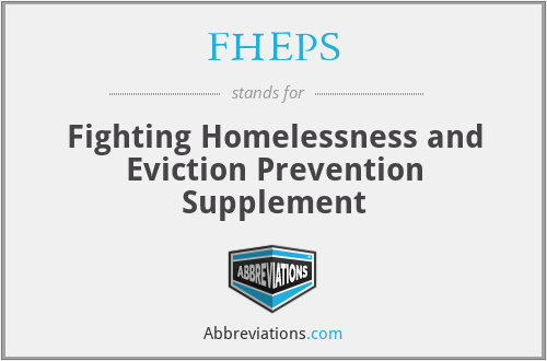 FHEPS - Fighting Homelessness and Eviction Prevention Supplement