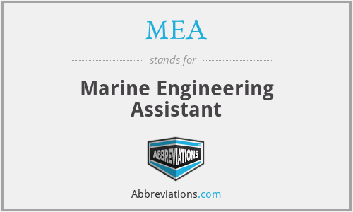 MEA - Marine Engineering Assistant