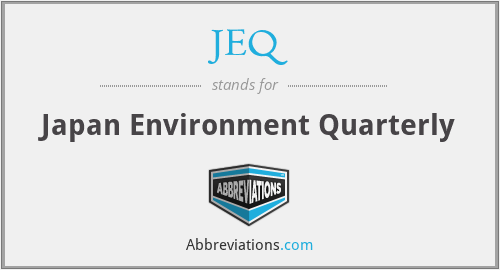 JEQ - Japan Environment Quarterly