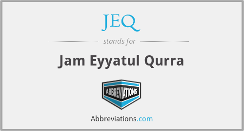 JEQ - Jam Eyyatul Qurra