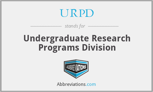 URPD - Undergraduate Research Programs Division