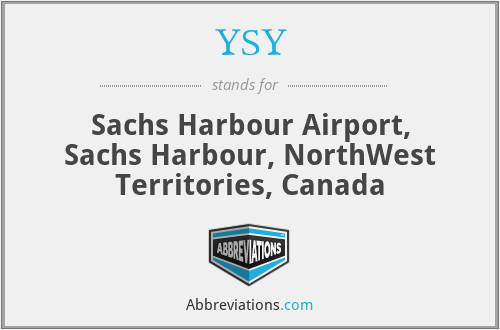 YSY - Sachs Harbour Airport, Sachs Harbour, NorthWest Territories, Canada
