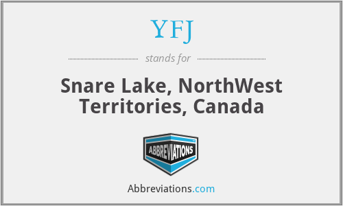 YFJ - Snare Lake, NorthWest Territories, Canada